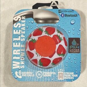 Iconic Wireless Shower Speaker with Strawberries